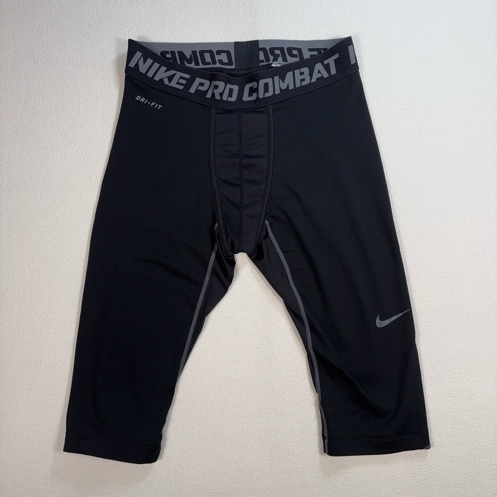 Nike Pro Combat Compression‎ 13" Shorts Men's XL Black Dri-Fit Base Layer Tights